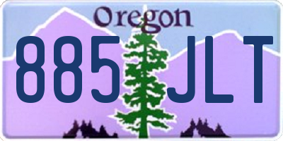 OR license plate 885JLT