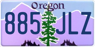OR license plate 885JLZ