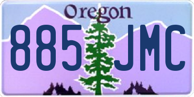 OR license plate 885JMC