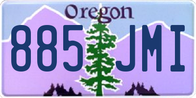 OR license plate 885JMI