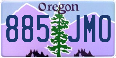 OR license plate 885JMO