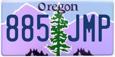 OR license plate 885JMP