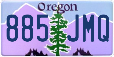 OR license plate 885JMQ