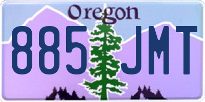 OR license plate 885JMT