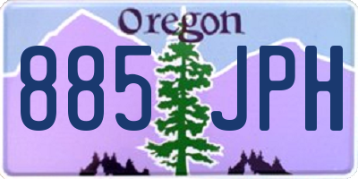 OR license plate 885JPH