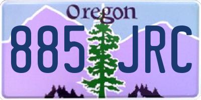 OR license plate 885JRC