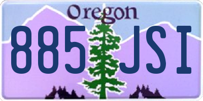 OR license plate 885JSI