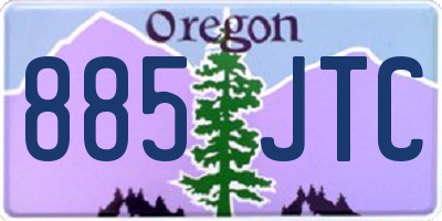 OR license plate 885JTC
