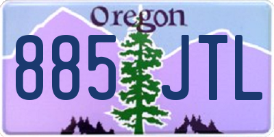 OR license plate 885JTL