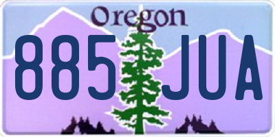 OR license plate 885JUA