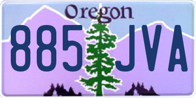 OR license plate 885JVA