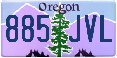 OR license plate 885JVL