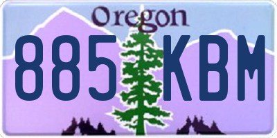 OR license plate 885KBM