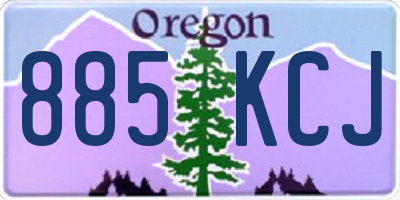OR license plate 885KCJ