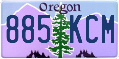 OR license plate 885KCM