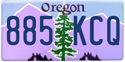 OR license plate 885KCQ
