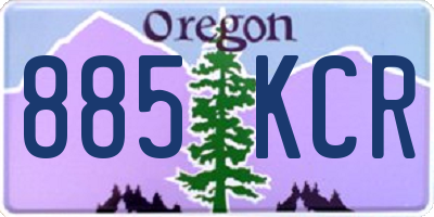 OR license plate 885KCR