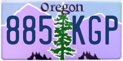 OR license plate 885KGP