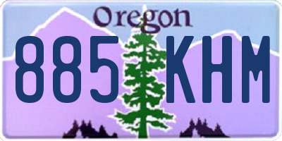 OR license plate 885KHM