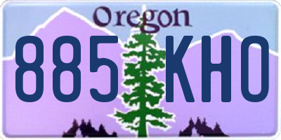 OR license plate 885KHO