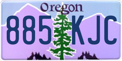 OR license plate 885KJC