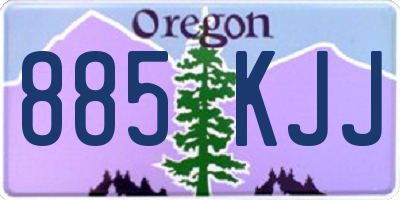OR license plate 885KJJ