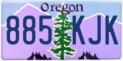 OR license plate 885KJK