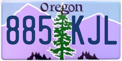 OR license plate 885KJL