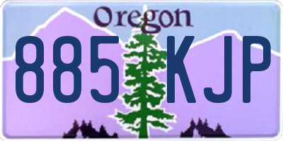 OR license plate 885KJP