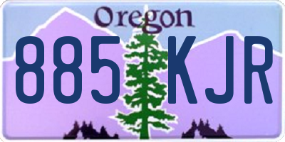 OR license plate 885KJR