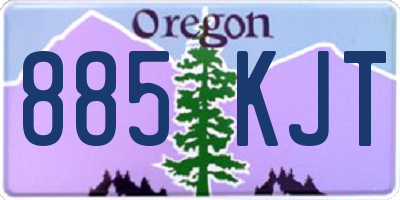 OR license plate 885KJT