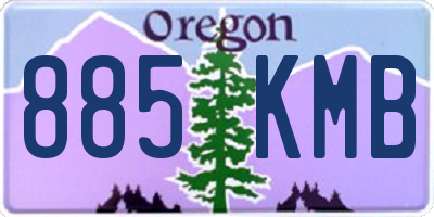 OR license plate 885KMB