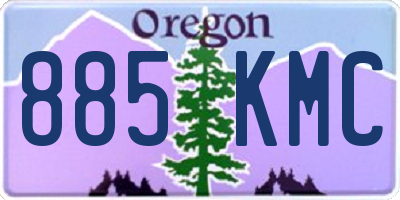 OR license plate 885KMC