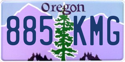 OR license plate 885KMG