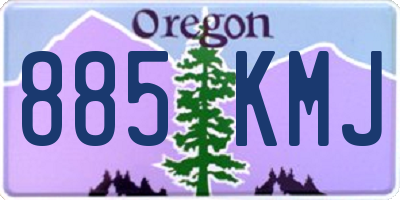 OR license plate 885KMJ