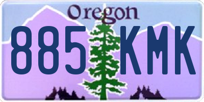 OR license plate 885KMK