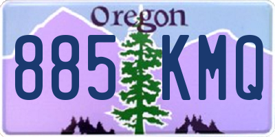 OR license plate 885KMQ