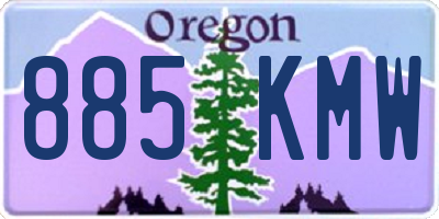 OR license plate 885KMW