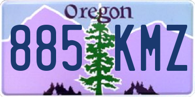 OR license plate 885KMZ