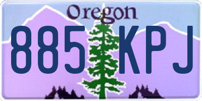 OR license plate 885KPJ