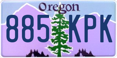 OR license plate 885KPK