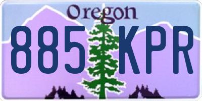 OR license plate 885KPR