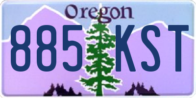 OR license plate 885KST