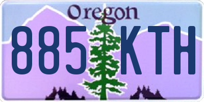 OR license plate 885KTH
