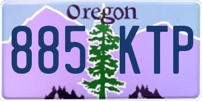 OR license plate 885KTP