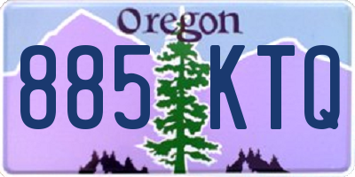 OR license plate 885KTQ