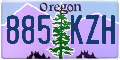 OR license plate 885KZH