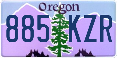OR license plate 885KZR