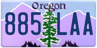 OR license plate 885LAA