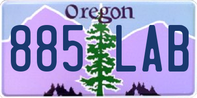 OR license plate 885LAB